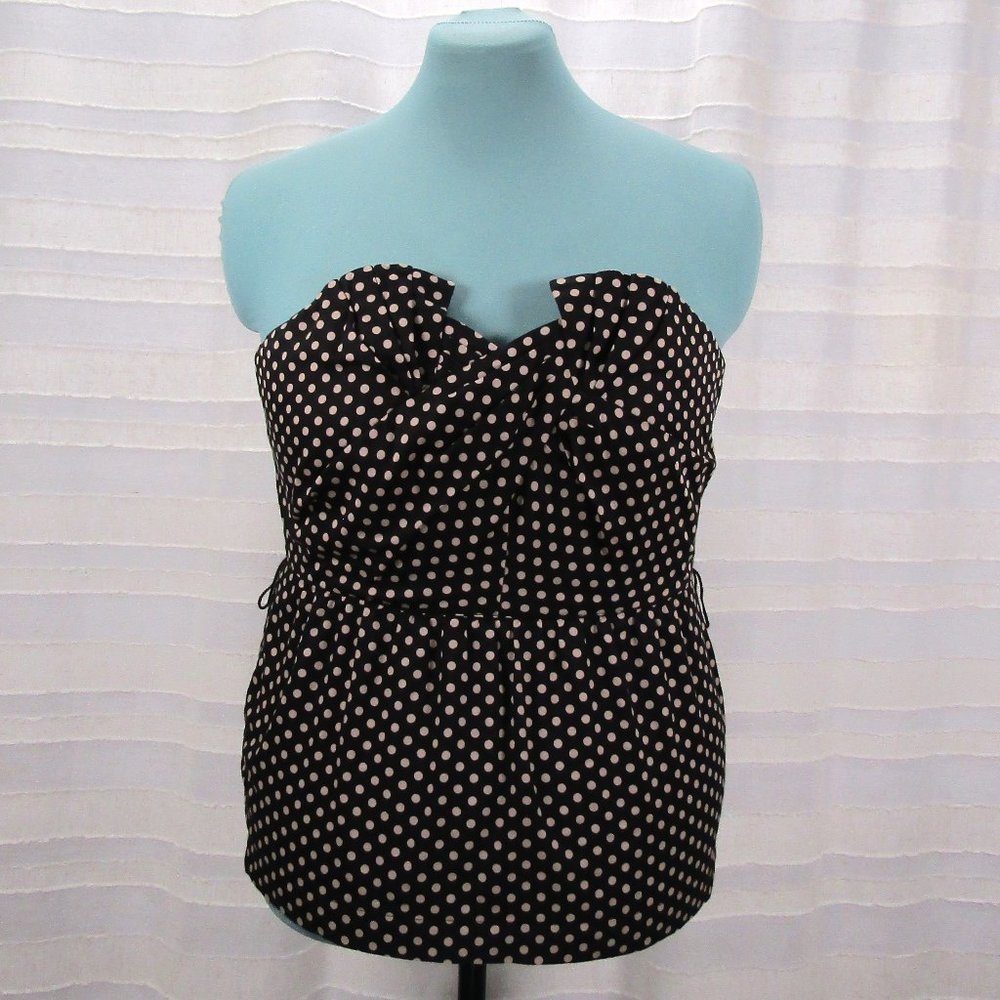 Anthropologie Odille Polka Dot Winged Victory Bustier Top - 4